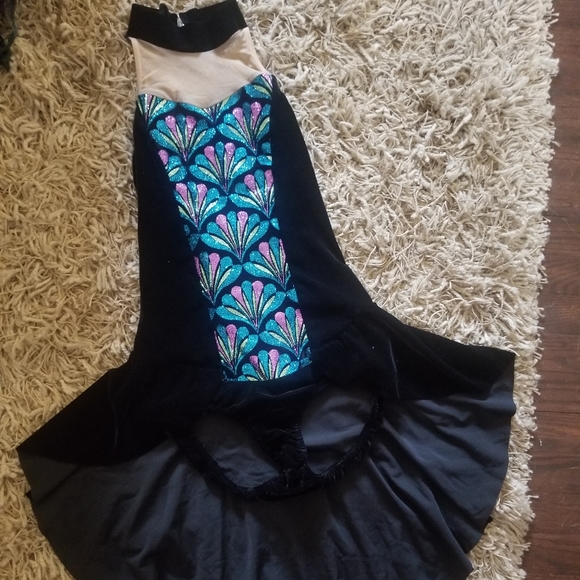 Size small peacock and velvet costume - Picture 1 of 3